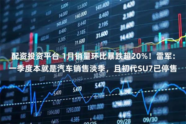 配资投资平台 1月销量环比暴跌超20%！雷军：一季度本就是汽车销售淡季，且初代SU7已停售